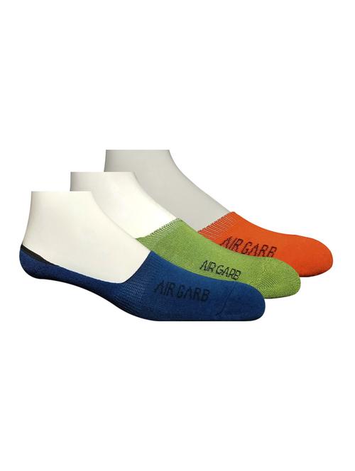 pack of 3 no show printed socks - 18594701 - Very Small Image - 1