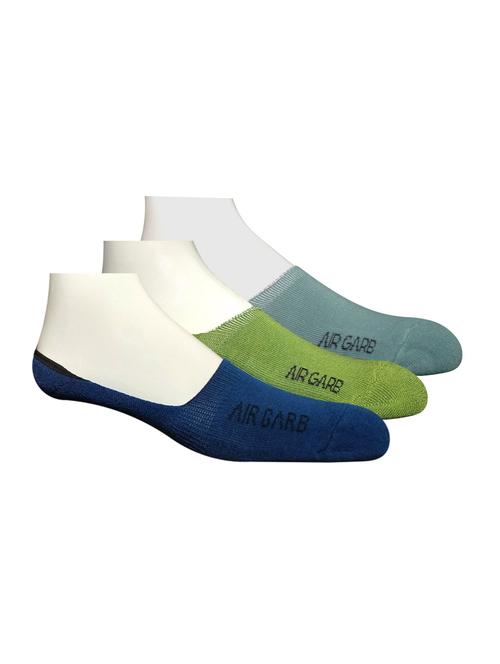 pack of 3 no show printed socks - 18594705 - Very Small Image - 1