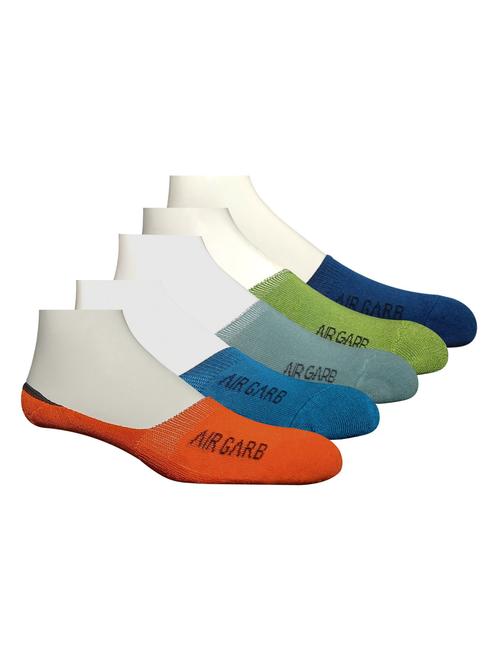 pack of 5 no show printed socks - 18594708 - Very Small Image - 1