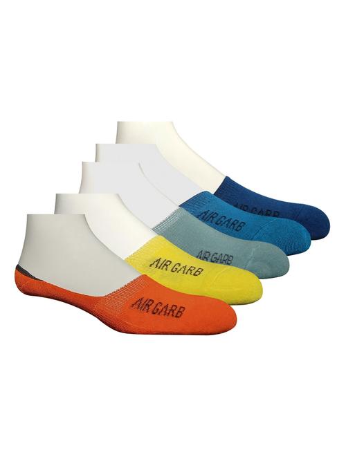 pack of 5 no show printed socks - 18594710 - Very Small Image - 1