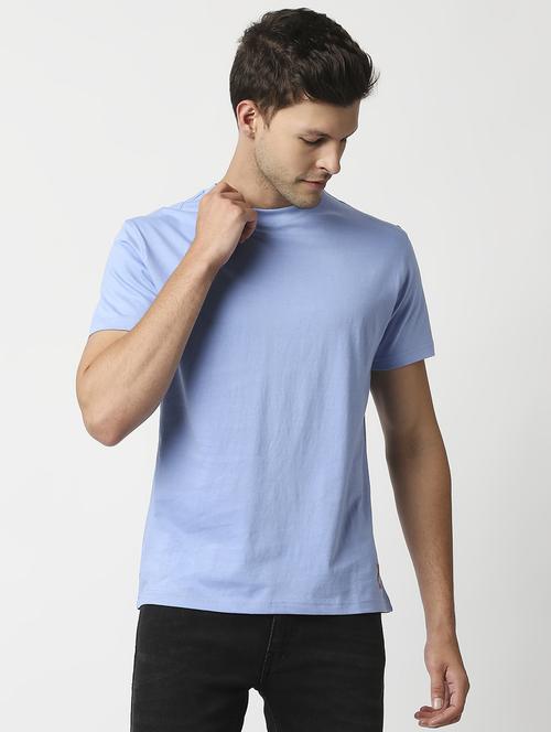 crew neck solid t-shirt - 18594840 - Very Small Image - 1