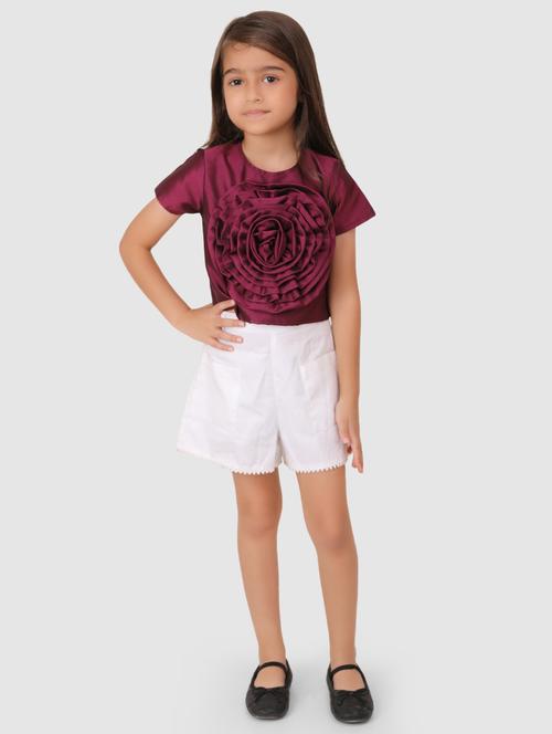 kid round neck solid regular top - 18595207 - Very Small Image - 1
