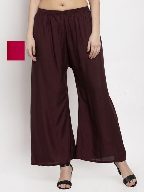 combo of 2 rayon palazzo - 18595330 - Very Small Image - 1