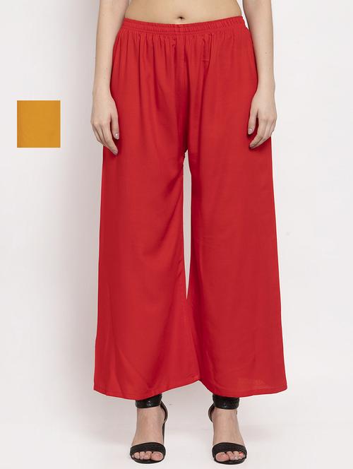 combo of 2 rayon palazzo - 18595337 - Very Small Image - 1