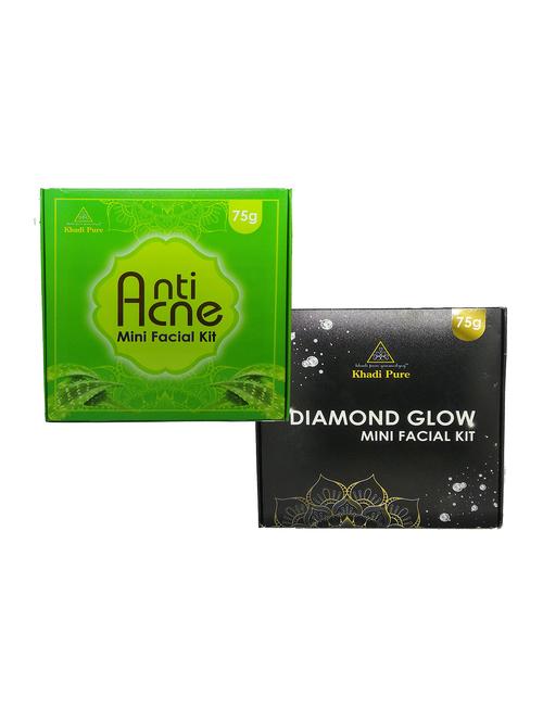 diamond glow & anti acne mini facial kit (combo) - 18595380 - Very Small Image - 1