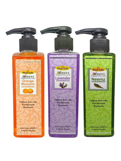 orange blossom & lavender & neem hand wash - pack of 3 (750ml) - 18595488 - Very Small Image - 1
