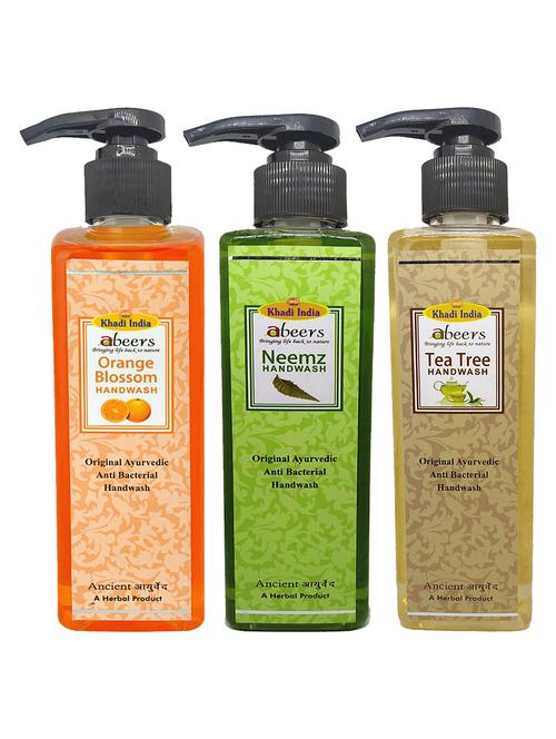 orange blossom & neem & teatree hand wash - pack of 3 (750ml) - 18595513 - Very Small Image - 1