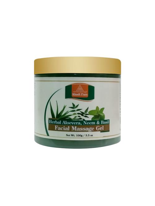 herbal aloevera, neem & basil facial massage gel - 100g - 18595718 - Very Small Image - 1
