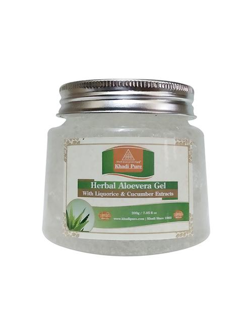 herbal aloevera gel with liquorice & cucumber extracts (transparant) - 200g - 18595732 - Very Small Image - 1