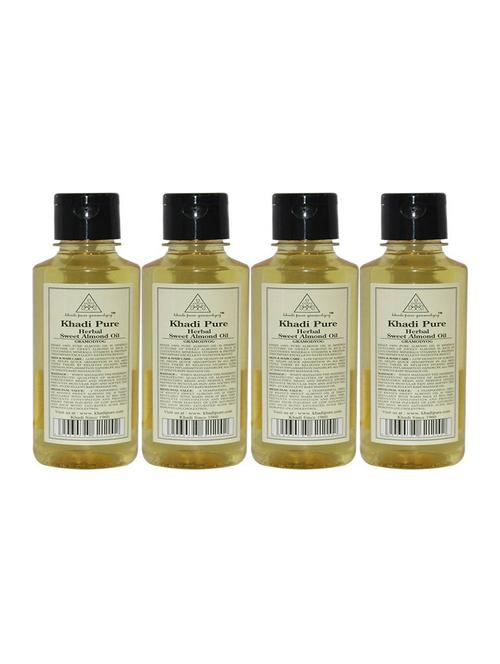 pure herbal sweet almond oil(pack of 4) - 18595952 - Very Small Image - 1