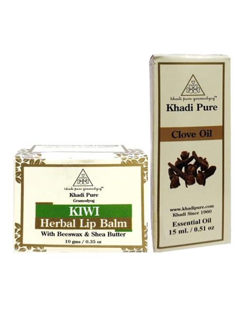 kiwi lip balm + clove essential oil (combo) - 18596312 - Very Small Image - 1