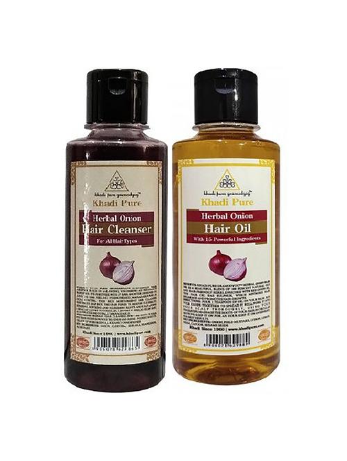 onion hair cleanser + onion hair oil (combo) - 18596313 - Very Small Image - 1