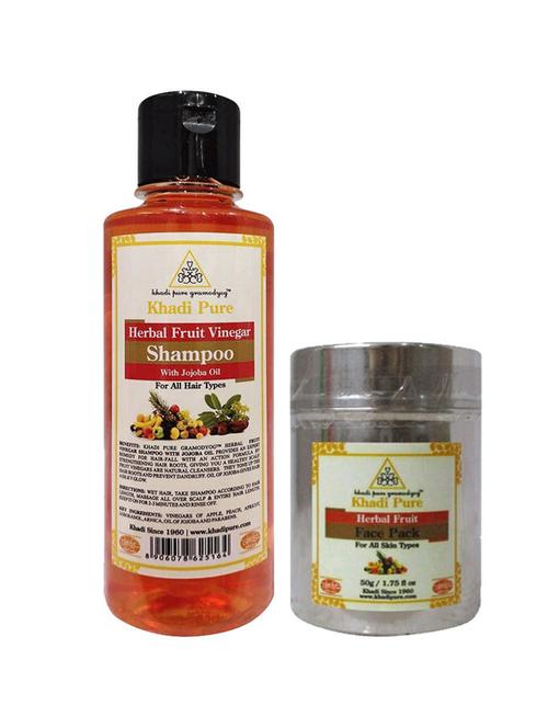 fruit vinegar hair cleanser + fruit face pack (combo) - 18596322 - Very Small Image - 1