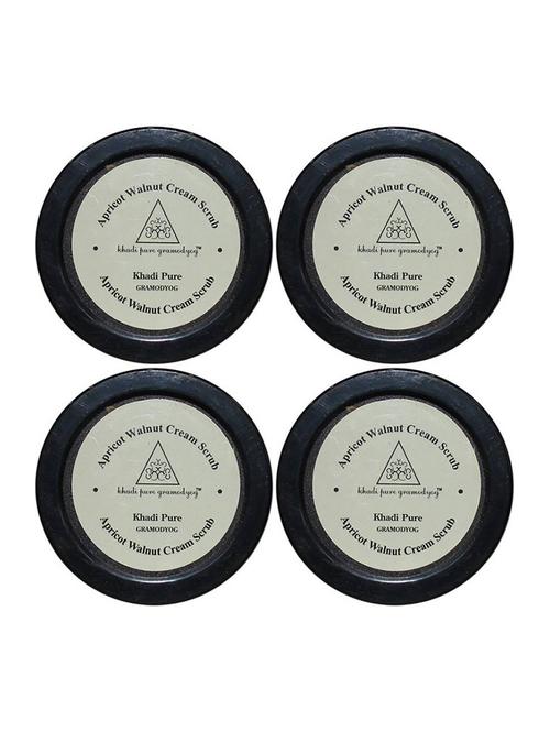 herbal apricot & walnut cream scrub with sheabutter (pack of 4) - 18596388 - Very Small Image - 1