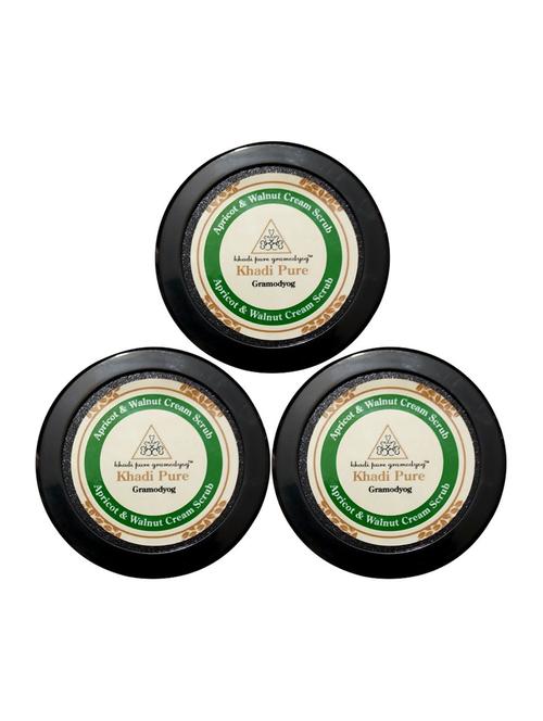 apricot & walnut cream scrub - 50g (set of 3) - 18596393 - Very Small Image - 1