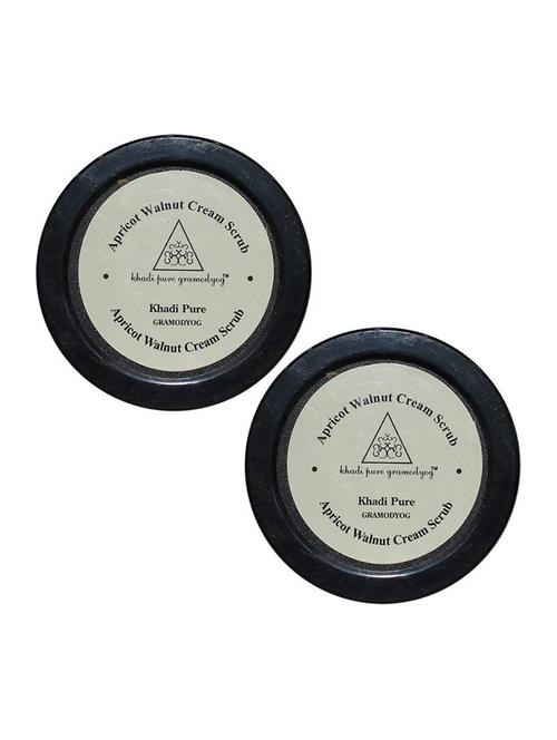 herbal apricot & walnut cream scrub with sheabutter (pack of 2) - 18596412 - Very Small Image - 1