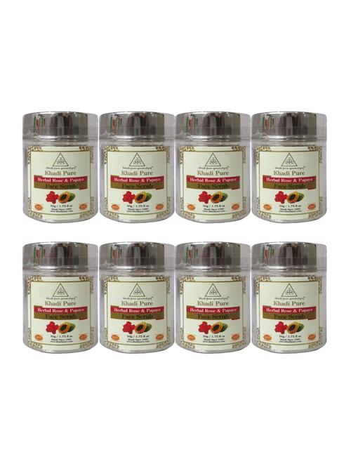 rose & papaya face scrub - 50g (set of 8) - 18596421 - Very Small Image - 1