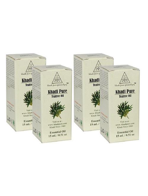 herbal teatree essential oil 15ml (set of 4) - 18596605 - Very Small Image - 1