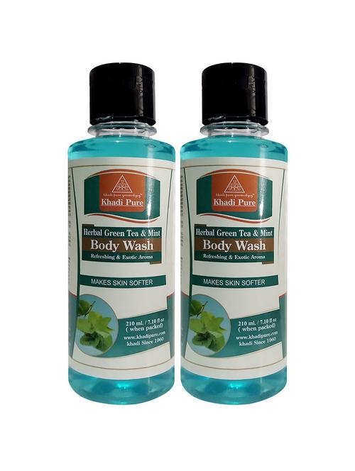 pure herbal green tea & mint body wash - 18596675 - Very Small Image - 1