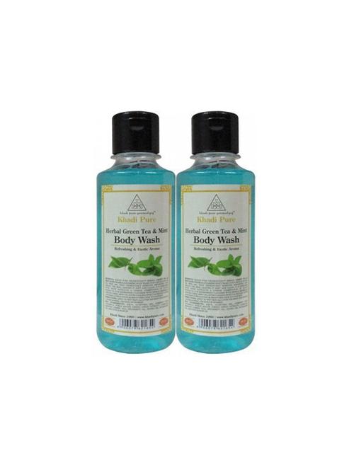 herbal green tea & mint body wash 210 ml (pack of 2) - 18596676 - Very Small Image - 1