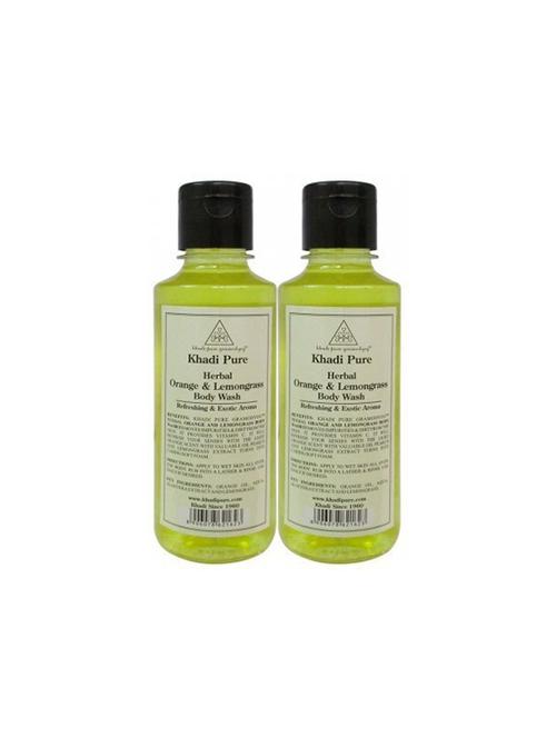 herbal orange & lemongrass body wash 210 ml ( pack of 2) - 18596679 - Very Small Image - 1