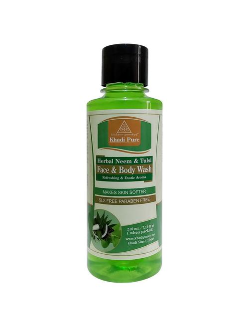 herbal neem & tulsi face and body wash sls-paraben free - 18596713 - Very Small Image - 1