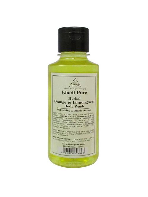 herbal orange & lemongrass body wash (pack of 1) - 18596724 - Very Small Image - 1