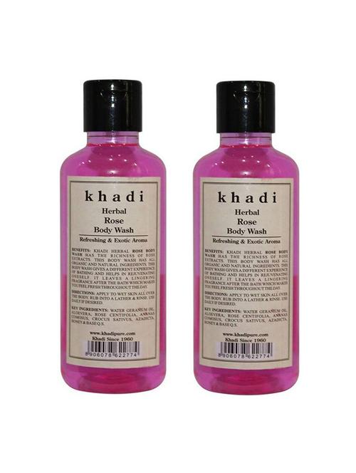 herbal rose body wash (pack of 2) - 18596725 - Very Small Image - 1