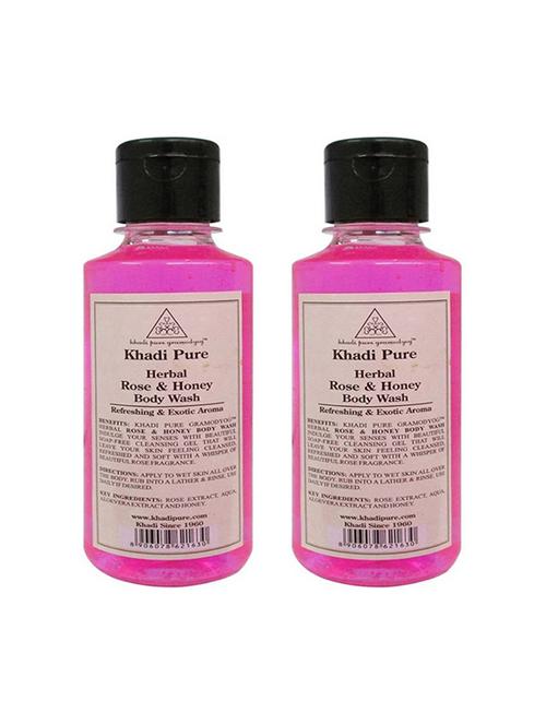herbal rose & honey body wash (pack of 2) - 18596745 - Very Small Image - 1