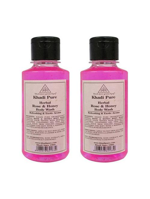 herbal rose & body wash 210 ml (pack of 2) - 18596779 - Very Small Image - 1