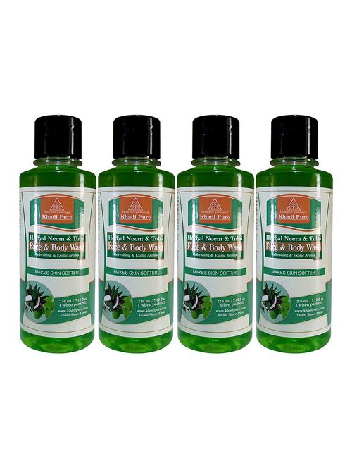 herbal neem & tulsi face & body wash set of 4 - 18596780 - Very Small Image - 1