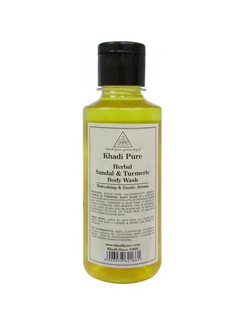 herbal sandal & turmeric body wash - 210ml - 18596785 - Very Small Image - 1