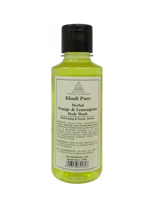 herbal orange & lemongrass body wash - 210ml - 18596802 - Very Small Image - 1