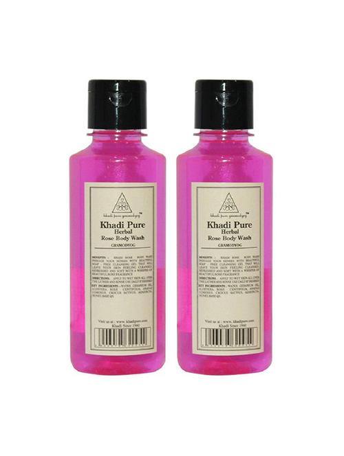 herbal rose body wash - 210ml (set of 2) - 18596818 - Very Small Image - 1