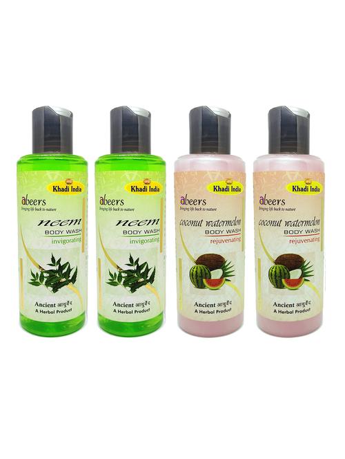 coconut watermelon & neemz body wash (pack of 4) - 18596841 - Very Small Image - 1