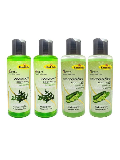 cucumber & neemz body wash (pack of 4) - 18596866 - Very Small Image - 1