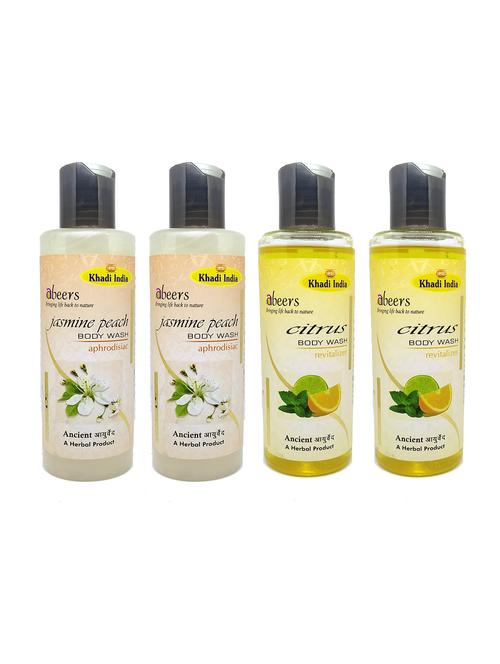 citruz & jasmine peach body wash (pack of 4) - 18596879 - Very Small Image - 1