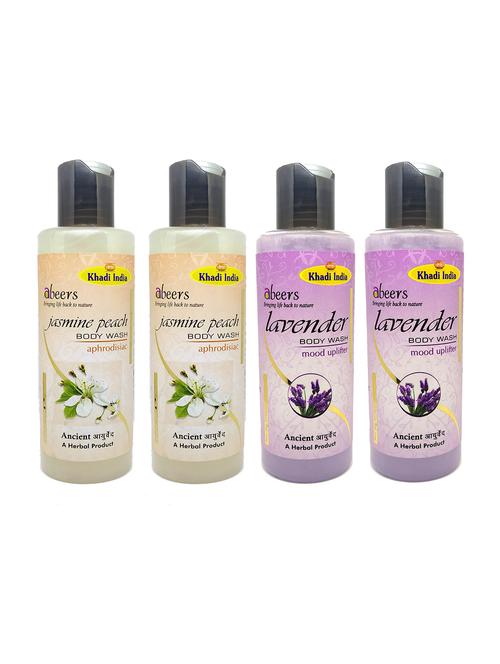 jasmine peach & lavender body wash (pack of 4) - 18596910 - Very Small Image - 1