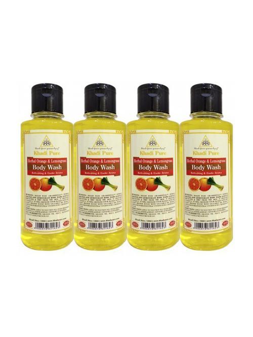 orange & lemongrass body wash - 210ml (set of 4) - 18596931 - Very Small Image - 1