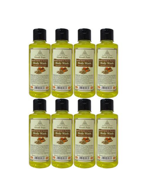 sandal & turmeric body wash - 210ml (set of 8) - 18596932 - Very Small Image - 1