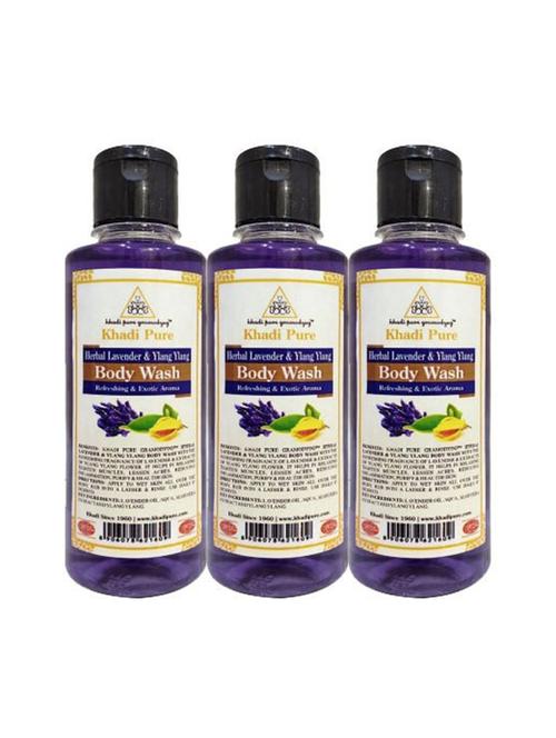 lavender & ylang ylang body wash - 210ml (set of 3) - 18596934 - Very Small Image - 1