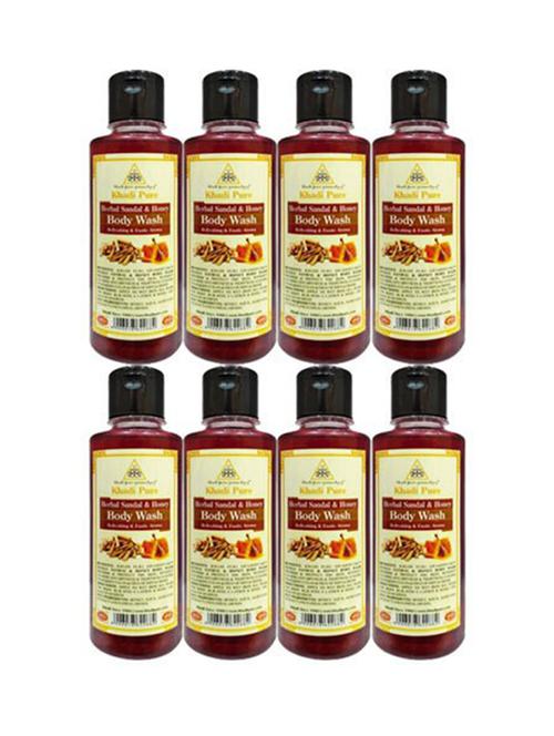 sandal & honey body wash - 210ml (set of 8) - 18596940 - Very Small Image - 1