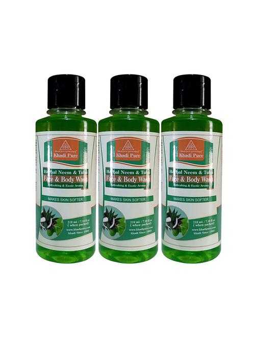 neem & tulsi body wash - 210ml (set of 3) - 18596942 - Very Small Image - 1