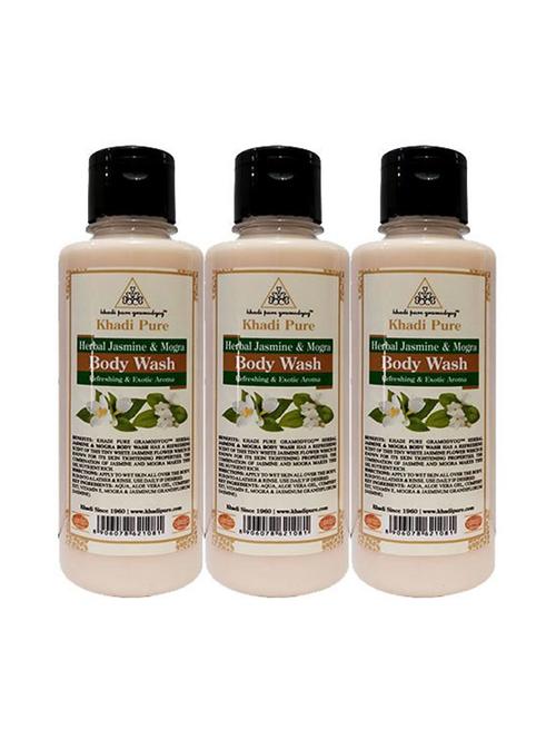 jasmine & mogra body wash - 210ml (set of 3) - 18596948 - Very Small Image - 1