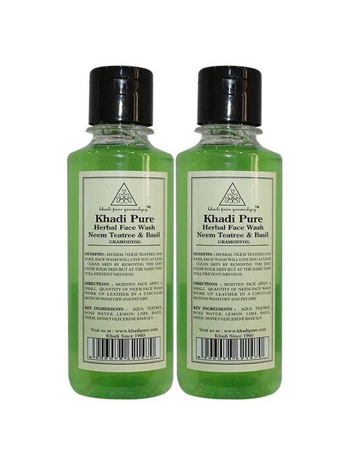 herbal neem,teatree & basil face wash - 18598045 - Very Small Image - 1