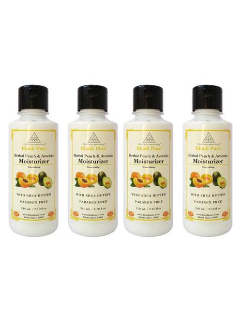 herbal peach & avocado moisturizer - pack of 4 (840ml) - 18599710 - Very Small Image - 1