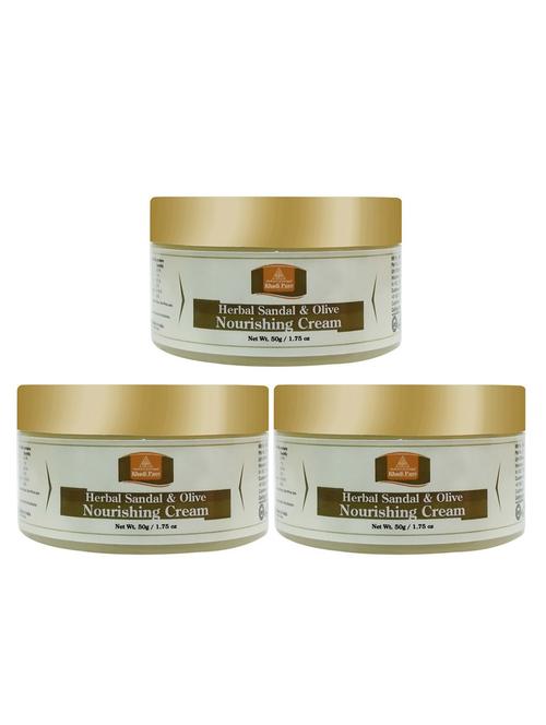 sandal & olive nourishing cream - 50g (set of 3) - 18599754 - Very Small Image - 1