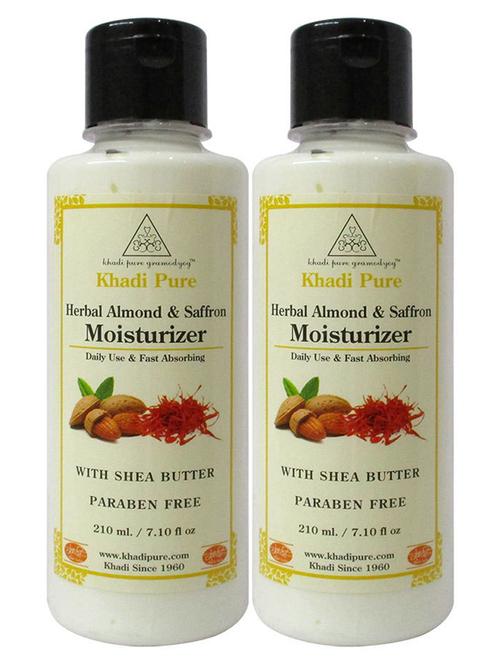 herbal almond & saffron moisturizer with sheabutter sls-paraben free - 18599789 - Very Small Image - 1