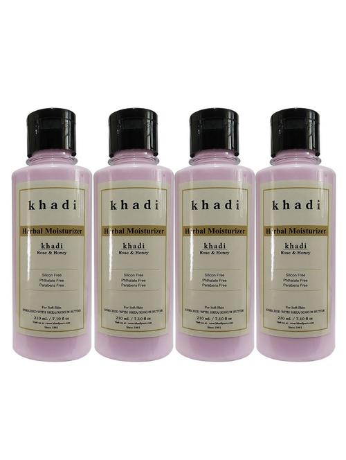 dik herbal rose & honey moisturizer - 210ml (set of 4) - 18599815 - Very Small Image - 1