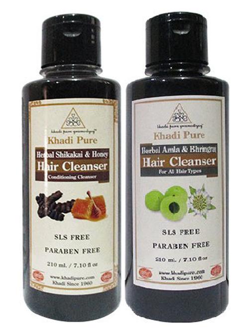 shikakai herbal shampoo paraben free set of 2 - 18599954 - Very Small Image - 1